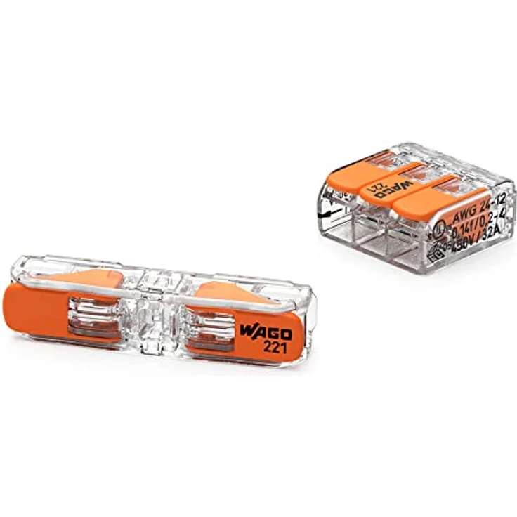 Wago Durchgangsklemme 221-2411, Hebelklemme für 2 Leiter, 0,2 mm² - 4 mm², 60 Stk. – Bild 3