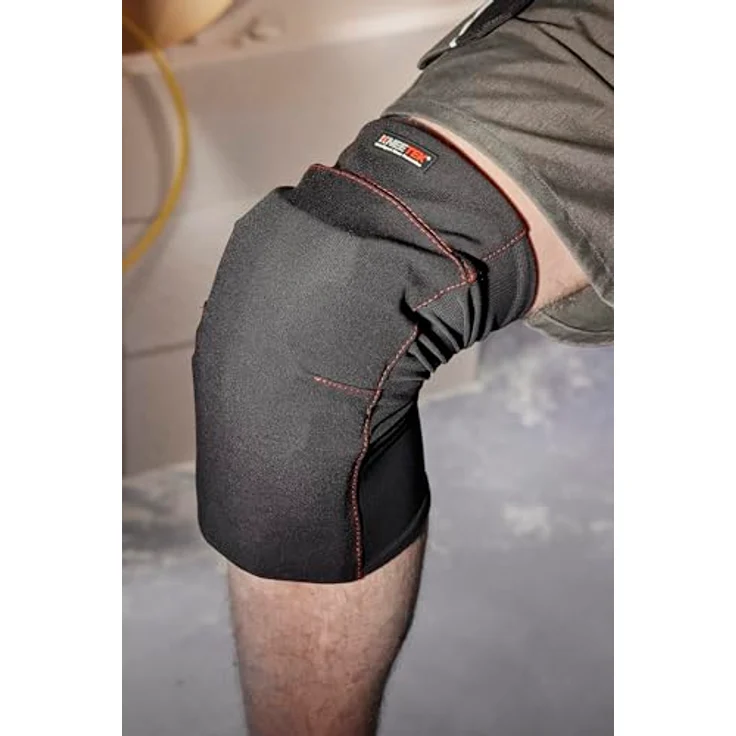 Kneetek Knieschoner PROTEK SlideOn XL Schwarz | Leicht & Flexibel | Zertifizierte Sicherheit nach EN 14404:2004 | Ideal für Bau, Sanitärbereich & Küchenbau – Bild 4