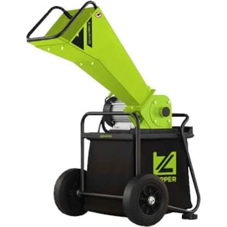 Zipper Benzin-Häcksler 'ZI-HAEK2800-230', 2,8 kW Gartenhäcksler mit 65 l Auffangsack und 50 mm Schnittstärke – Bild 3
