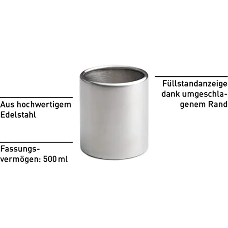 höfats - Spin Bioethanol Nachfülldose 120 - Zubehör für Spin 120 Tischfeuer, Fackel, Hängefeuer - Dose aus Edelstahl ohne Brenngel - 500 ml Fassungsvermögen – Bild 3