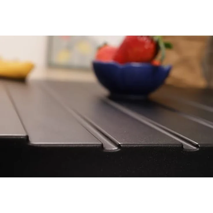 Respekta Almonto Küchenspüle Einbauspüle Granit 86 x 50 cm, Schwarz, mit integrierter Abtropffunktion und hoher Kratzfestigkeit – Bild 12