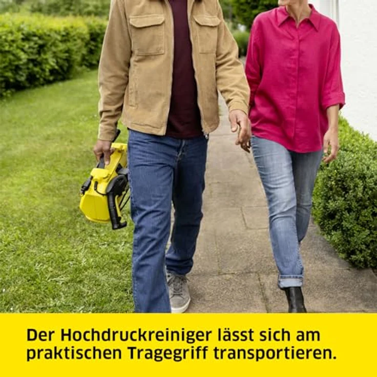 Kärcher Hochdruckreiniger K 2 Premium Horizontal VPS Home, platzsparend und effizient, inklusive Home Kit, gelb – Bild 4