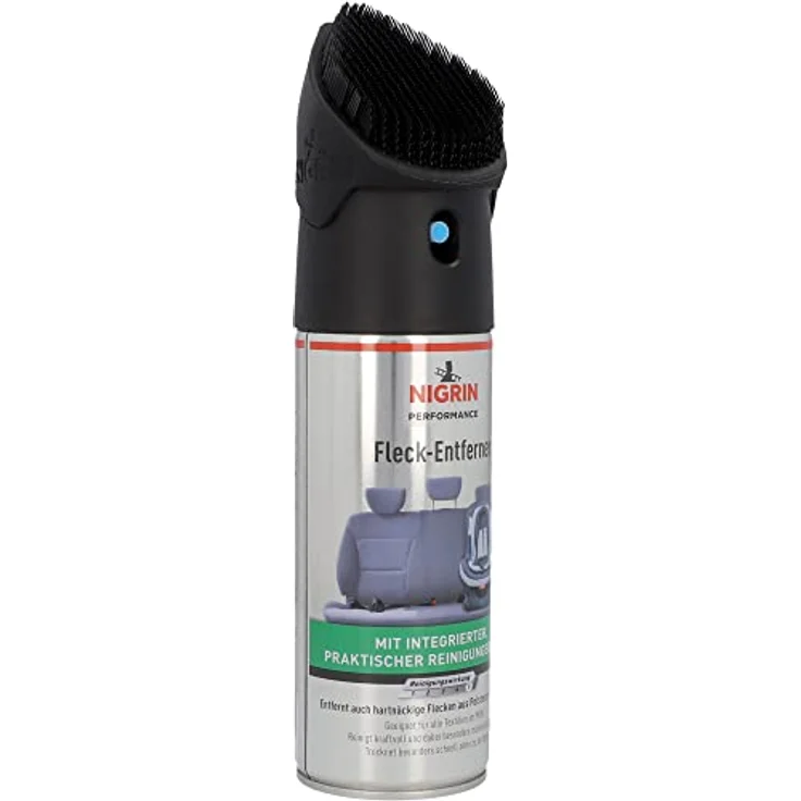 NIGRIN Performance Fleck-Entferner, Textilreiniger für Auto Innenraum, mit integriertem Bürstenkopf, 300 ml – Bild 4