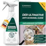 Silberkraft Schimmelentferner mit Aktiv-Chlor, 500 ml Schimmel- & Stockfleckenbeseitigung für Bad, Fugen & mehr, inkl. 70-seitigem Ratgeber, Made in Germany