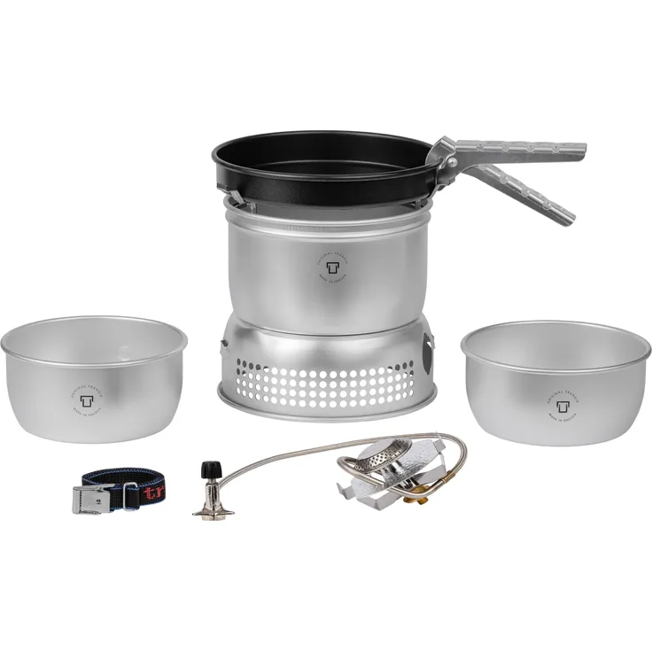 Trangia 27, Campingkocher für 1-2 Personen, ultraleichtes Aluminium, Antihaft-Beschichtung, Gasbrenner, 740 g
