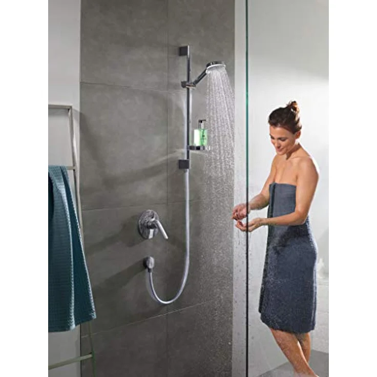 Hansgrohe Brausemischer Unterputz Novus Fertigset, Keramikmischsystem mit Temperatureinstellung, chrom, 31 l/min bei 3 bar – Bild 2