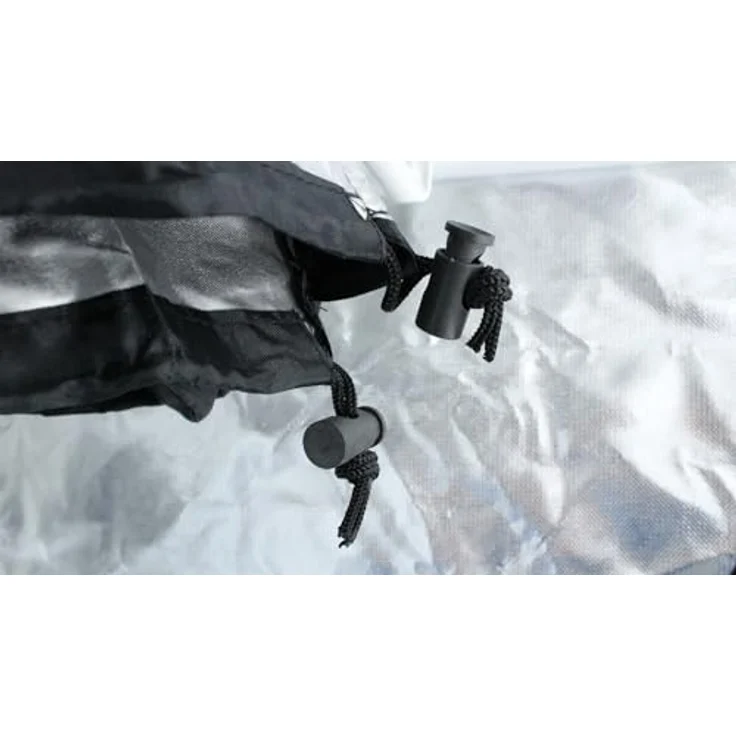Hongyi Growbox 300x150x200 cm, Indoor Anzucht Growzelt Pflanzenzelt Schwarz mit hochreflektierender Aluminiumfolie – Bild 10