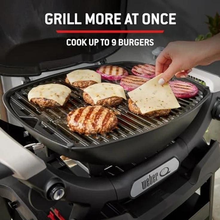 Weber Gasgrill Q1200N, kompakter Grill mit porzellanemailliertem Guss-Grillrost und Fettauffangschale, schwarz – Bild 7