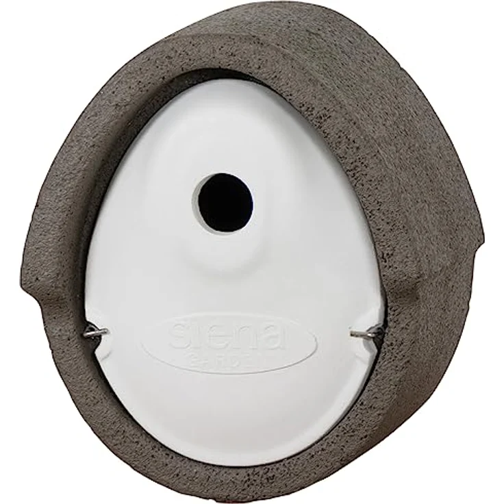 Nistkasten Holzbeton grau oval