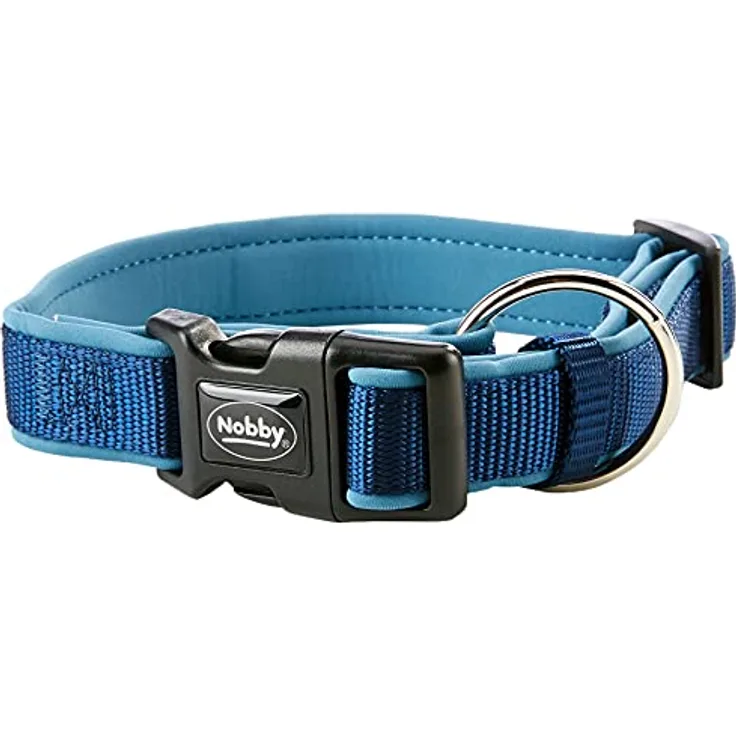 Nobby Halsband Classic Preno, blau / blau L: 30-45 cm, B: 20/25 mm, 1 Stück