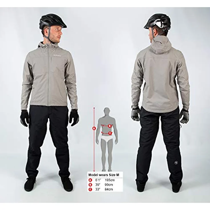 Endura Hummvee WP, Herren Velojacke, wasserdicht, atmungsaktiv, Schwarz, Größe L – Bild 9