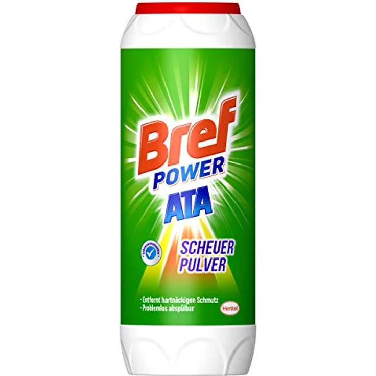 Bref Power ATA Scheuerpulver, 2 x 500g, gegen hartnäckige Verschmutzungen und Kalkablagerungen – Bild 2