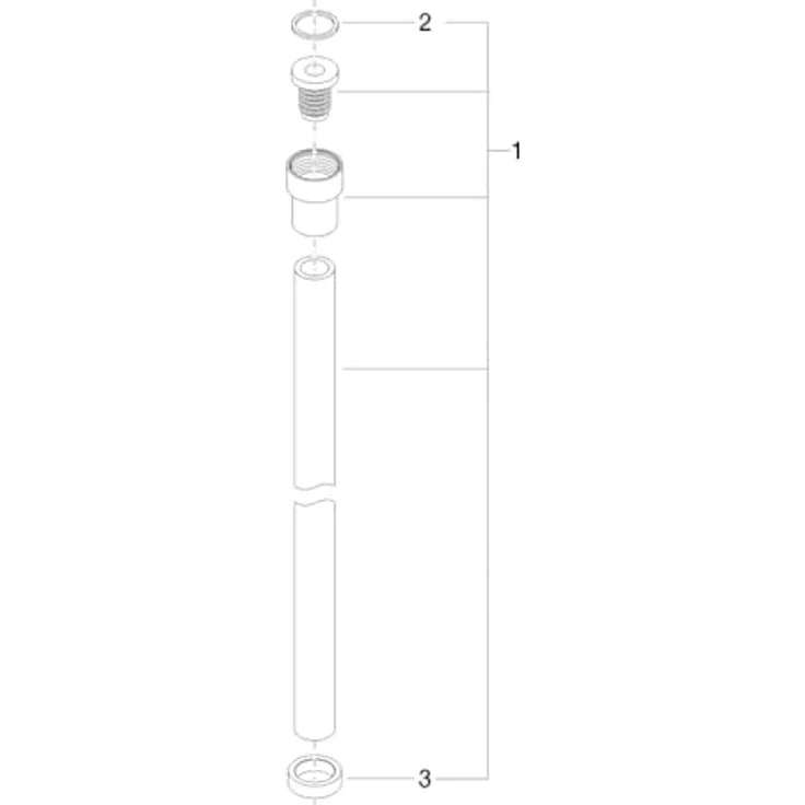 Dornbracht Watertube Kneippschlauch 200cm schwarz chrom 28 286 979-00, paßt nur zu Dornbracht!!! – Bild 5