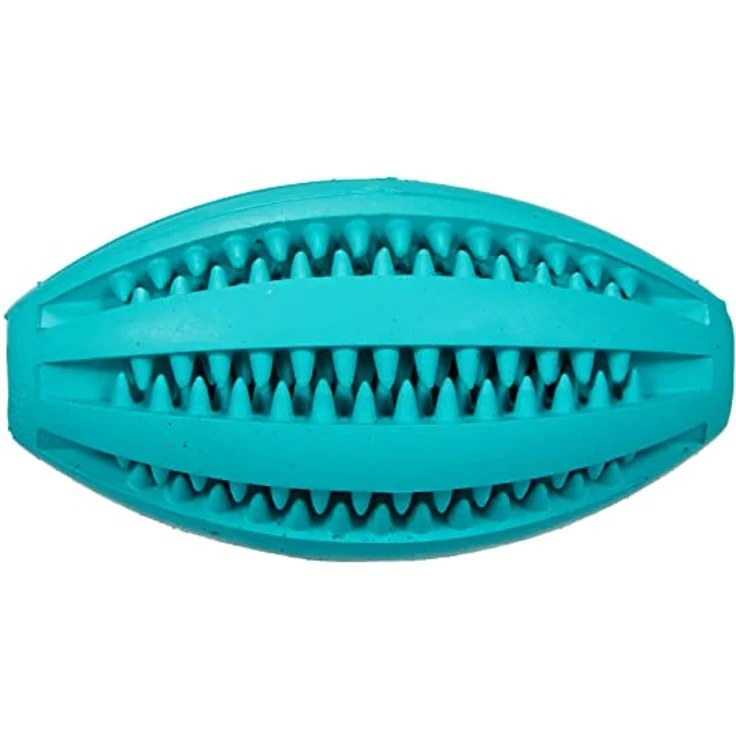 Trixie Denta Fun Rugbyball, Mintfresh, Naturgummi 11 cm – Bild 2