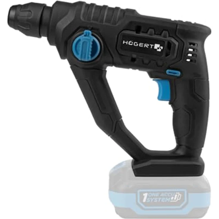 HÖGERT TECHNIK Akku-Schlagbohrhammer 18V OneAccuSystem, 1,5 J Schlagenergie, SDS+ Bohrfutter, 5100 IPM, LED-Beleuchtung für Mauerwerk, Beton, Holz und Metall, ohne Akku – Bild 1