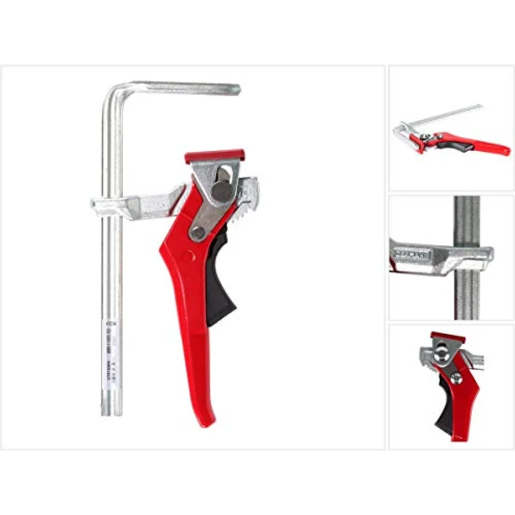 Bessey Ganzstahl-Tischzwinge mit Hebelgriff GTRH 160/60 – Bild 4