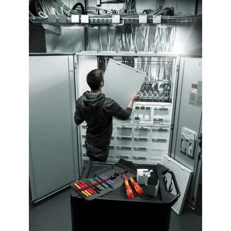 Wera Kraftform Kompakt VDE Safe-Torque Speed Schaltschrank-Set 1, 23-teilig mit Drehmomentschraubendrehern und 20 VDE-Wechselklingen in robuster textiler Box – Bild 2