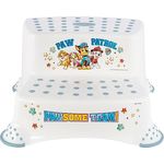 keeeper Paw Patrol Zweistufiger Tritthocker, Ab ca. 3 bis ca. 14 Jahre, Anti-Rutsch-Funktion, Igor, Weiß