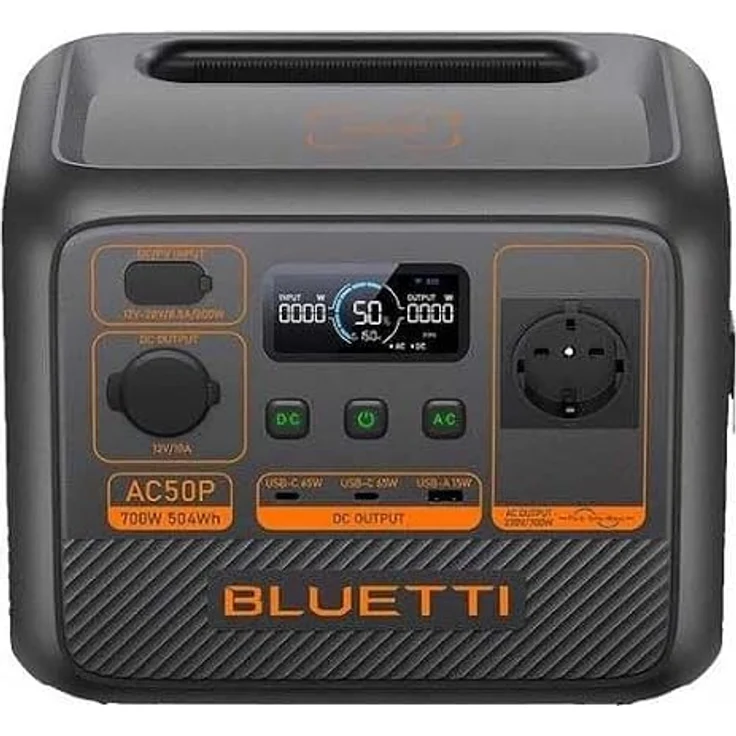 Bluetti AC50P, tragbare Power Station mit 504Wh Kapazität, 700W Leistung, Schnellladung und UPS-Funktion – Bild 2
