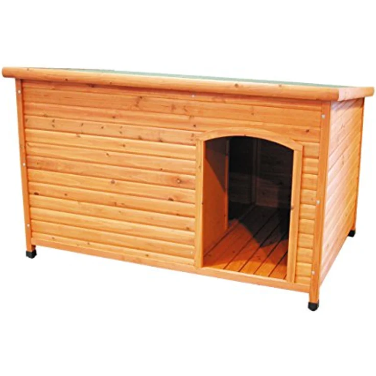 Nobby Hundehütte "LIMA TERRA" 116 x 84 x 84 cm, gute Qualität, Trennwand gegen Zugluft, grau – Bild 1