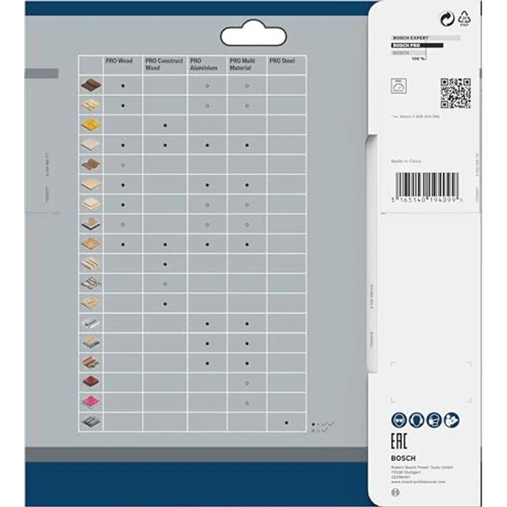 Bosch Professional Kreissägeblatt Optiline Wood (für Holz, 190 x 30 x 2,6 mm, 24 Zähne, Zubehör Kreissäge) – Bild 4