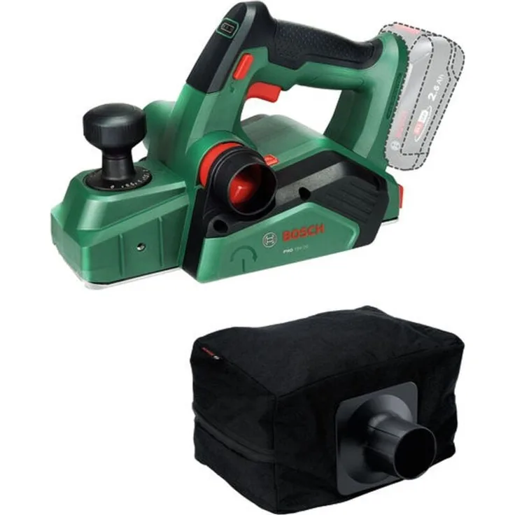 Bosch Akku-Hobel PHO 18V-20, 82 mm Hobelbreite, 12000 U/min, kompaktes Design, Karton
