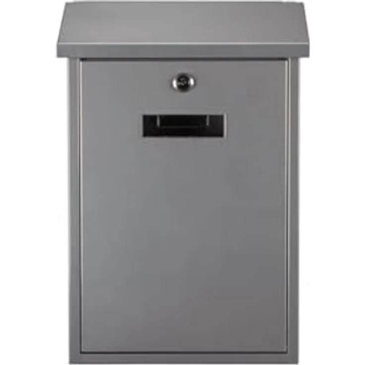 Setpoint Briefkasten mit Namenssschild, Ersatzschloss & 4 Schlüsseln, Silber, 40x27cm – Bild 5