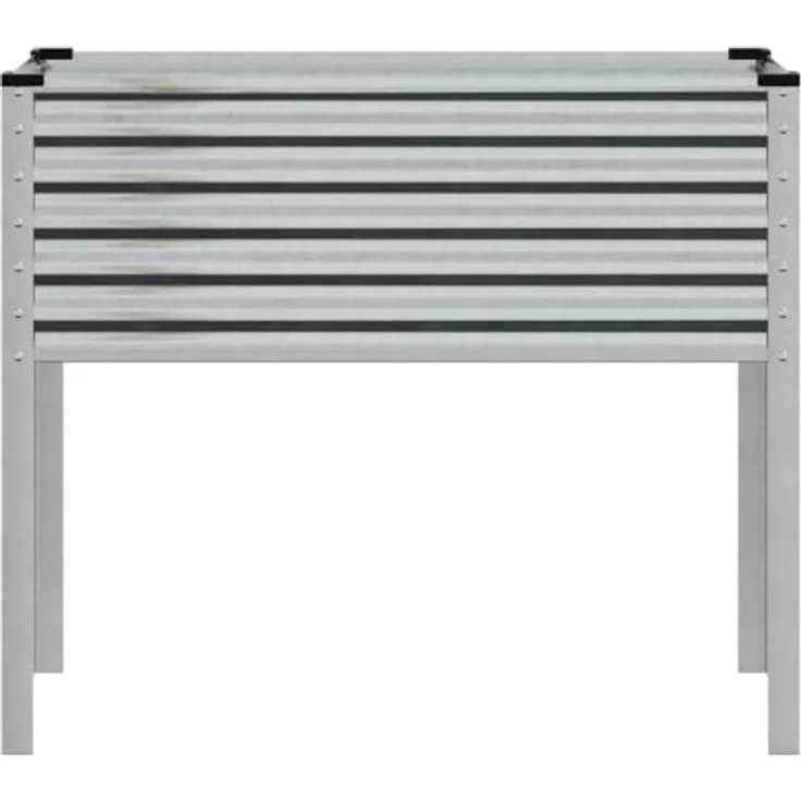 vidaXL Pflanzkübel 100x41x90 cm Verzinkter Stahl, Geräumiger Blumenständer für den Garten – Bild 4