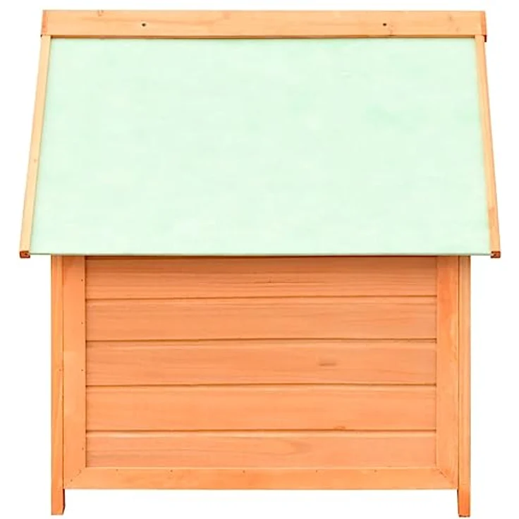 vidaXL Kiefer Tannenholz Massiv Hundehütte Dachluke Hundehaus Hunde Haus Hütte – Bild 5