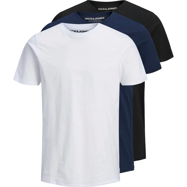 Jack & Jones Rundhalsshirt JJEORGANIC BASIC TEE SS O-NE 3PK MP NOOS (Packung, 3-tlg) – Bild 1
