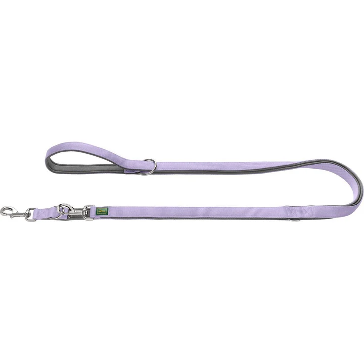 Hunter Tierbedarf Hundeleine Verstellbare Führleine Neopren lavendel/grau, 3-fach verstellbar & pflegeleicht – Bild 1