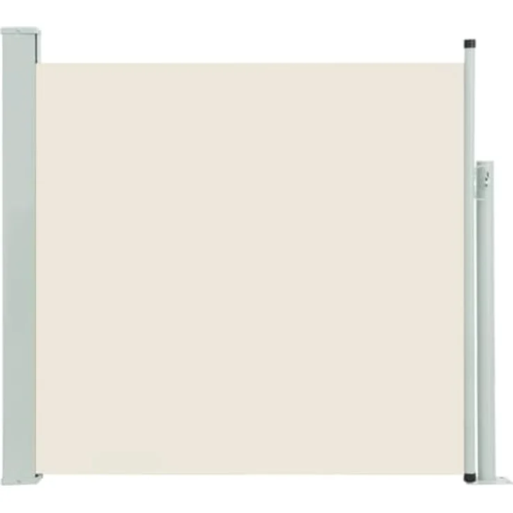 vidaXL Seitenmarkise, ausziehbar, cremefarben, 170 × 300 cm, ideal für Terrassen und Balkone – Bild 1