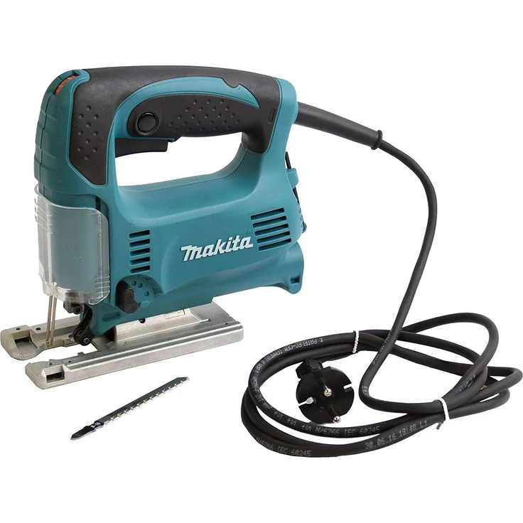 Makita 4329 Pendelhubstichsäge Solo 450 Watt mit Stichsägeblatt und Stiftschlüssel – Bild 1
