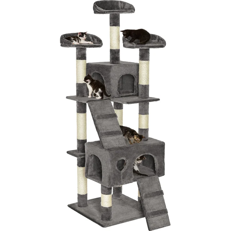 tectake Kratzbaum Mogli 170cm - grau – Bild 2