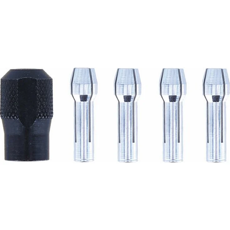 Dremel 4485 Spannzangen--Zubehör Set (mit Spanmutter und 4 Spannzangen (0,8 - 1,6 - 2,4 - 3,2 mm) zum Aufspannen von Werkzeugen) – Bild 1
