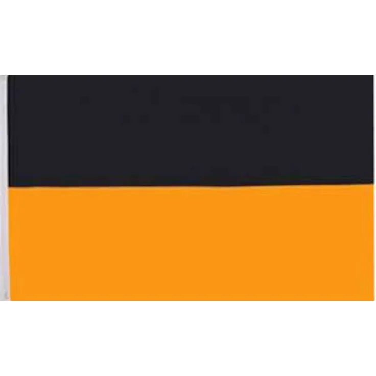 Flagge Streifen Schwarz Orange 80 g/m² ca. 90 x 150 cm