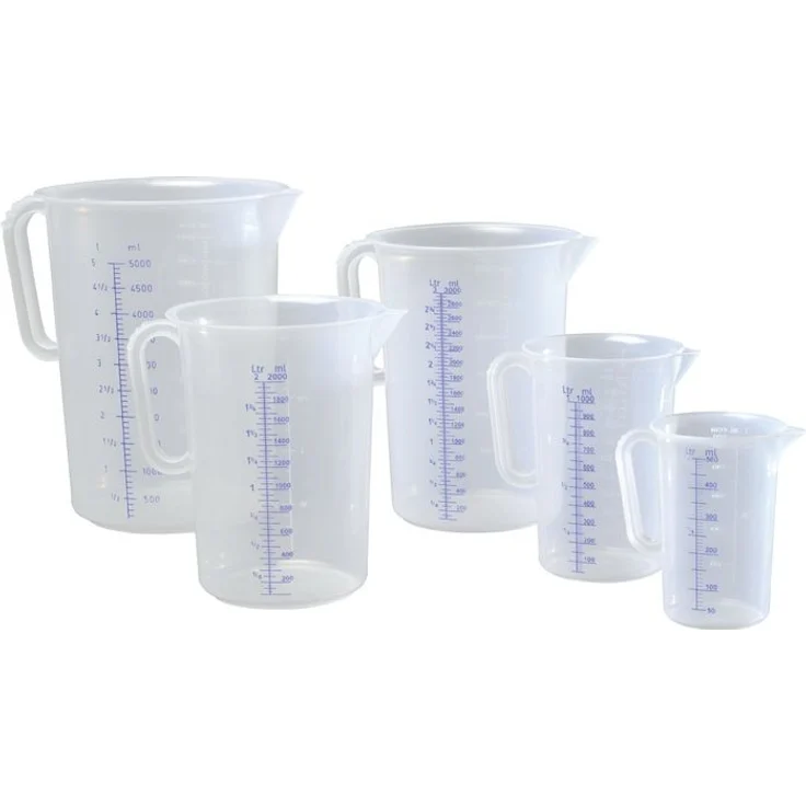 Messkanne 1000 ml PP transp.D117xH165mm Griff geschl.HÜNERSDORFF – Bild 1
