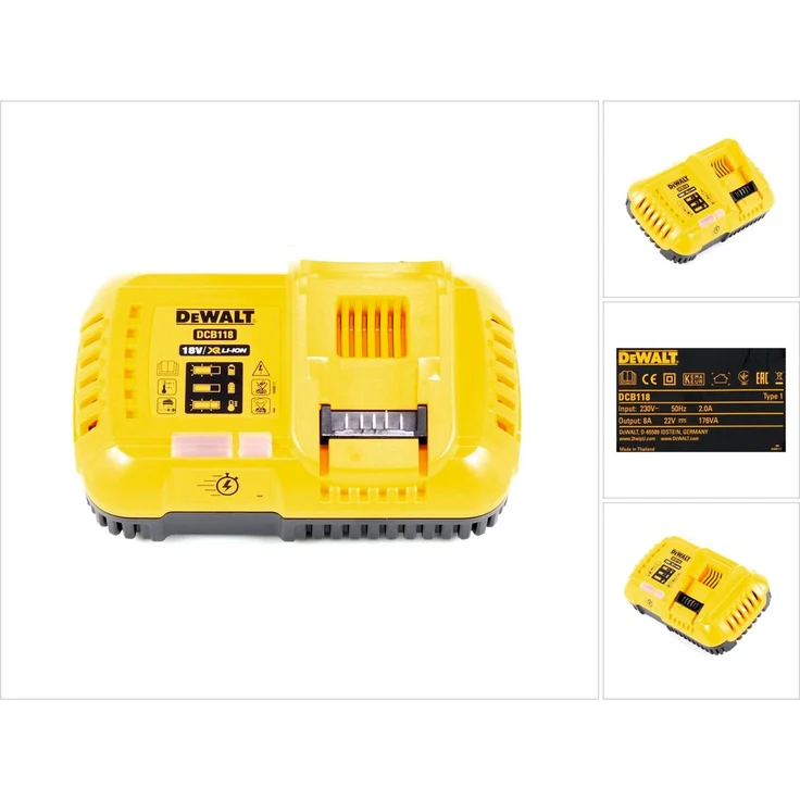 DeWalt DCB 118 XR FlexVolt 54 V / 18 V Akku Schnell Ladegerät – Bild 1