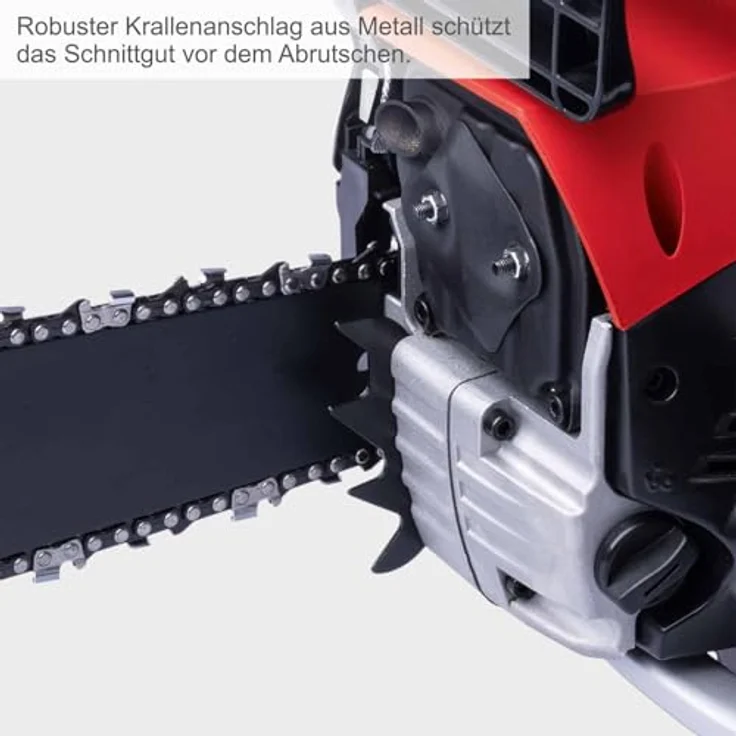 Scheppach Benzin-Kettensäge PCS46, 1.800 W, 46 cm³, 45 cm Schwertlänge, max. Aststärke 43 cm, automatische Kettenschmierung – Bild 7