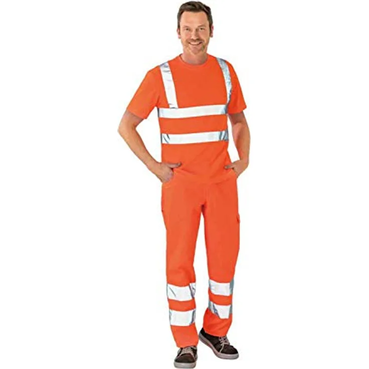 Warnschutz T-Shirt uni orange Größe XL