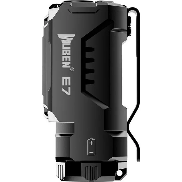 Wuben E7 Mini LED-Taschenlampe, 1800 Lumen, magnetisch, IP68, wiederaufladbar mit 6 Modi