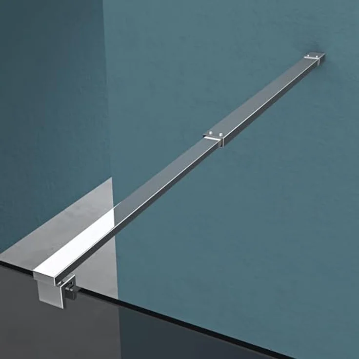 Mai & Mai Duschabtrennung Bremen2VG, Walk-In Duschwand 80x200cm aus 10mm ESG-Sicherheitsglas mit NANO-Beschichtung, vollflächig grau – Bild 3
