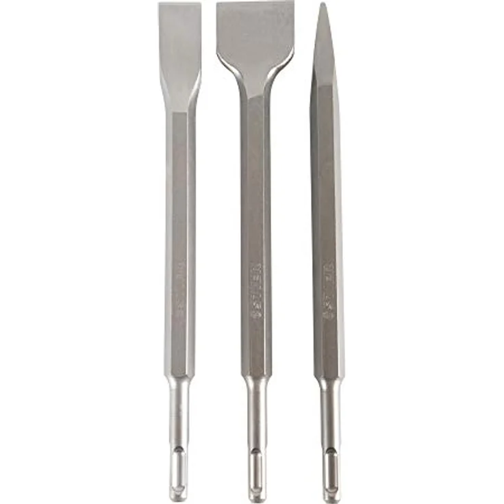 STIER Meißel-Set, SDS-plus, 3-teilig, SDS Meißel, Bohrhammer Meißel, Bohrmeißel, SDS Plus Meißel Set – Bild 1