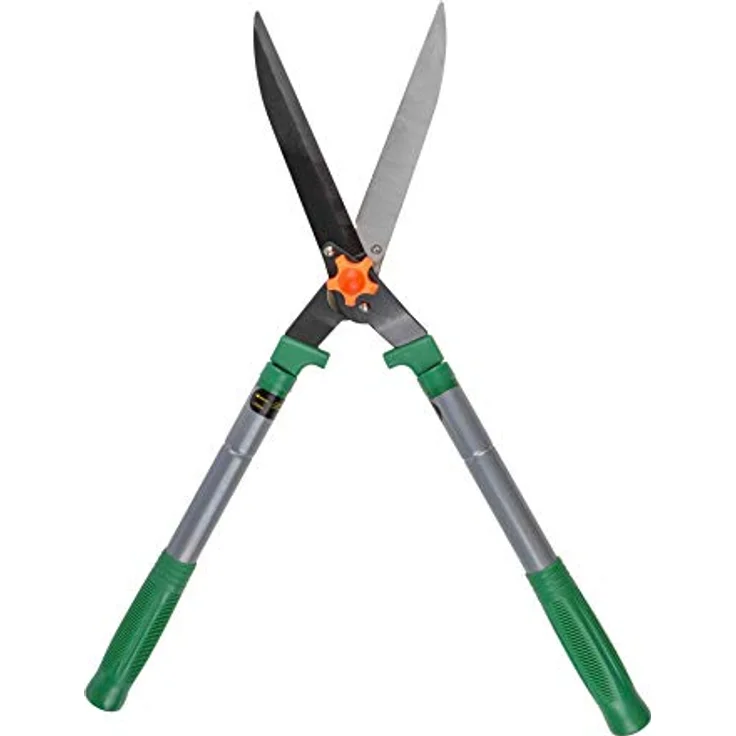 Haushalt International HI Teleskop - Heckenschere, Gartenschere, Astschere ausziehbar, Länge von ca. 64-82cm, gerader Schliff, grün - Preisvergleich – Bild 2
