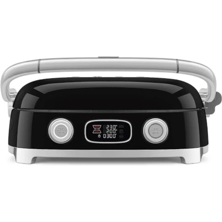 Smeg MGF01BLEU Elektrischer 3-in-1-Multifunktionsgrill mit Sear-Funktion und PFAS-freien Keramikplatten, Schwarz – Bild 2