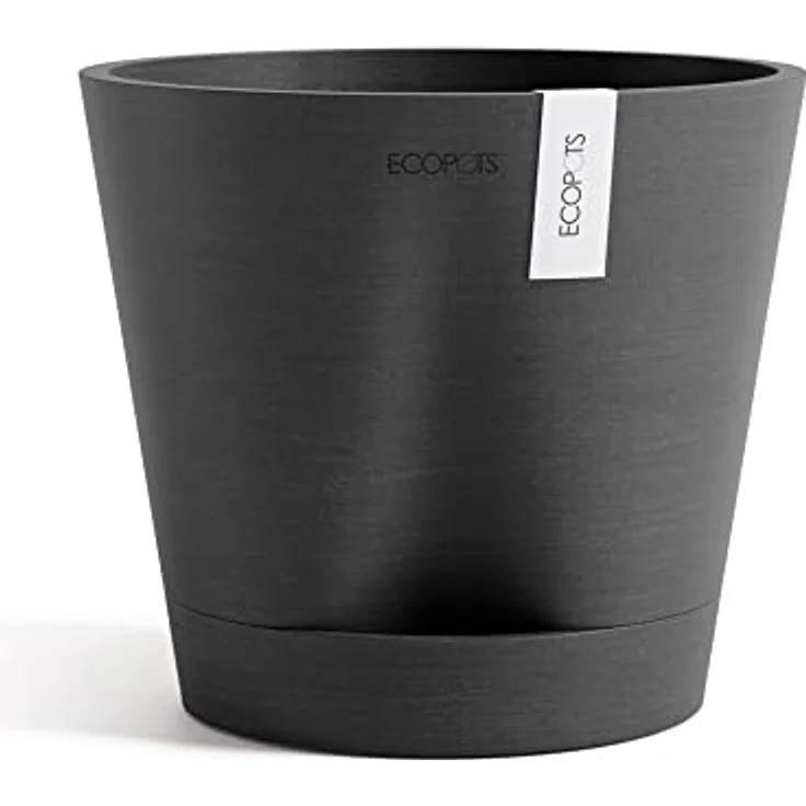 Ecopots Venedig 2 Pflanzgefäß, Selbstbewässerungssystem aus 80 % recyceltem Material, handgefertigte Oberfläche, für innen und außen geeignet – Bild 1
