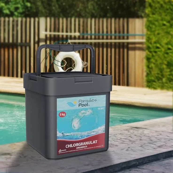 Paradies Pool Chlor Schnell Granulat für Pool 5 kg organisch (W6) – Bild 7