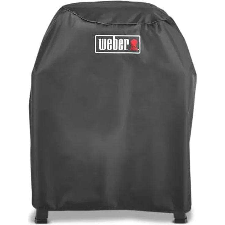 Weber Premium Grill Abdeckhaube für Lumin mit Stand, atmungsaktiv, UV- & wasserbeständig, mit Klettverschluss - Schwarz (3401289)