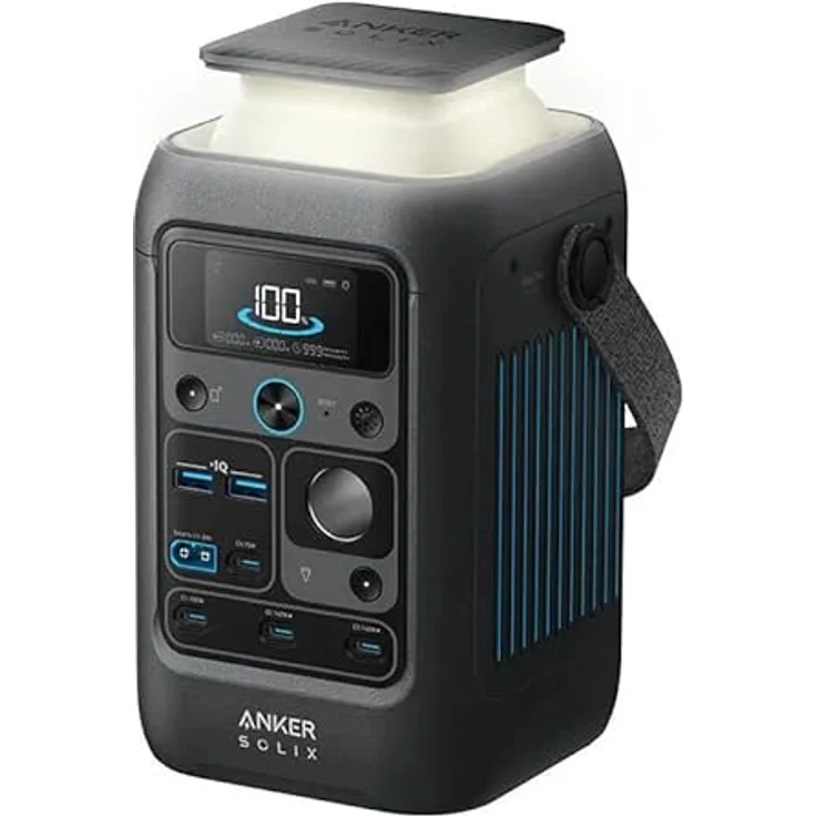 Anker Solix C300 DC, Power Station mit 288 Wh, 300W Leistung, 7 Anschlüssen, 100W Solareingang, 3 kg – Bild 3