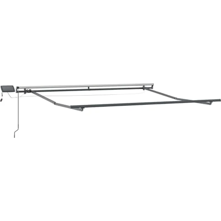 vidaXL Ausziehbare Markise Sand 400 x 300 cm, UV-beständig, mit Aluminiumgestell und solarbetriebenen LEDs – Bild 7